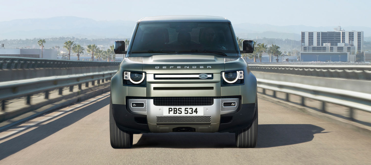 Front view of new Defender