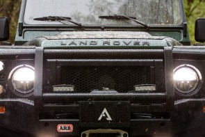Arkonik Venture Land Rover Defender front closeup 