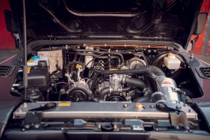 A 200Tdi engine with hood open rebuilt by Arkonik.
