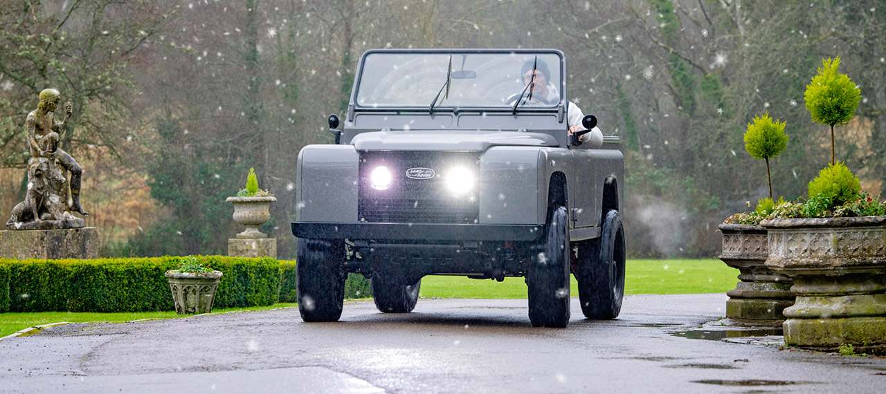 David Gandy drives our Land Rovers