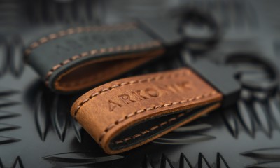 NEW handmade leather keychain