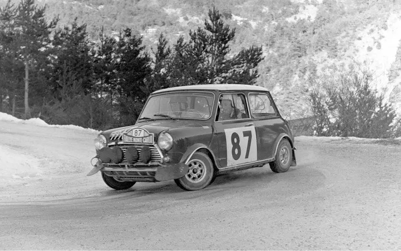 The 1964 Monte Carlo Rally, #87 Mini Cooper S