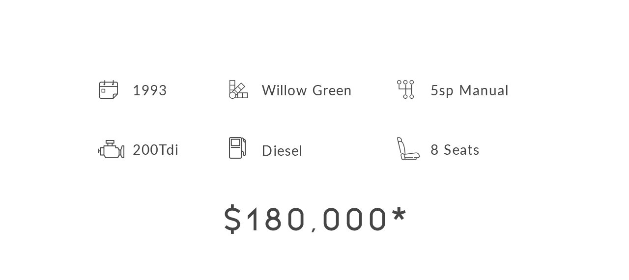 List of vehicle specifications for a 1993 Arkonik Defender 110