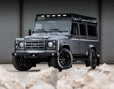 Front view of a Corris Grey Defender 110 by Arkonik