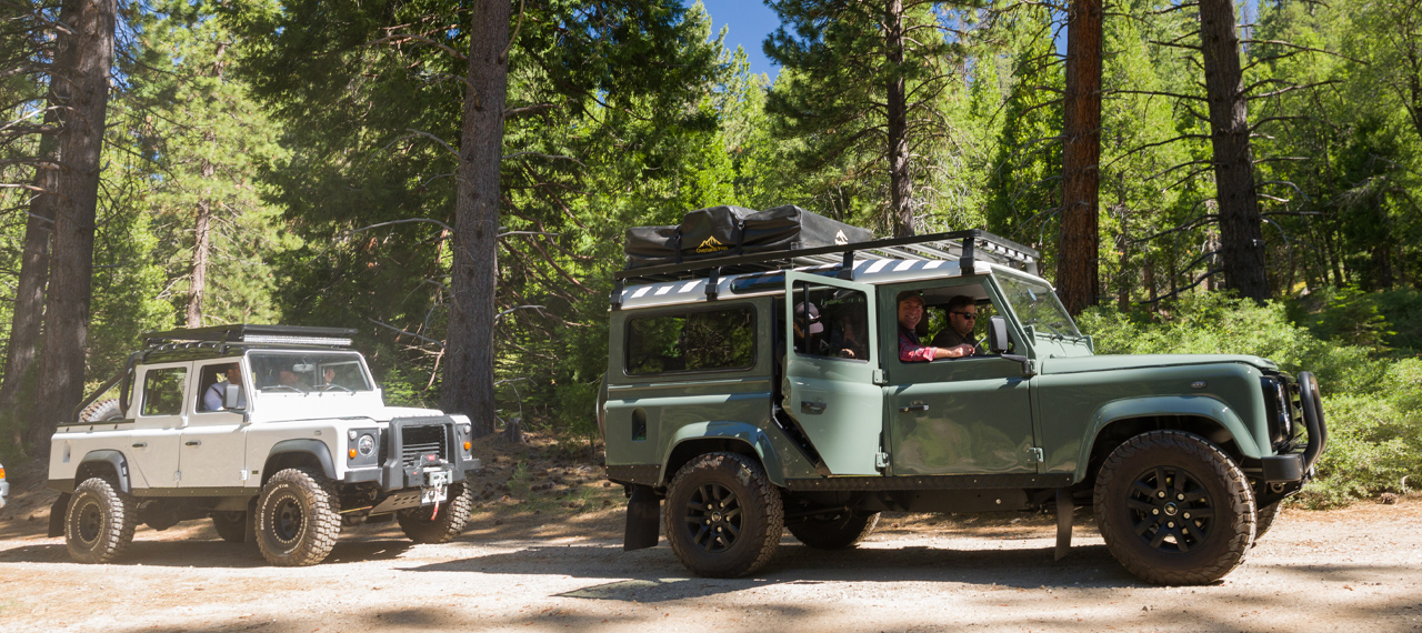 Two Arkonik Defenders in the Eldorado National Forest