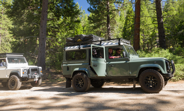 Two Arkonik Defenders in the Eldorado National Forest